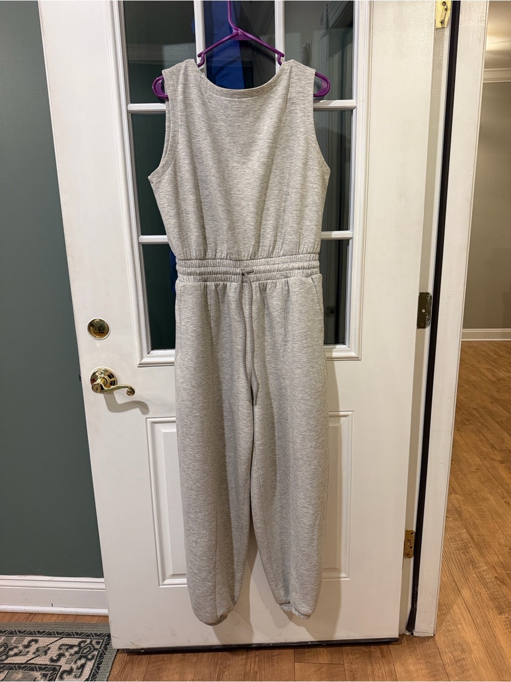 Abercrombie YPB Grey Jumpsuit with Elastic Waist